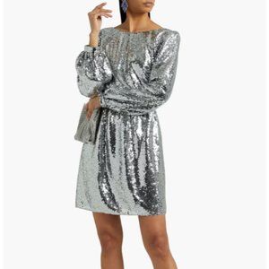 SALONI Camille sequin mini dress / size 8
